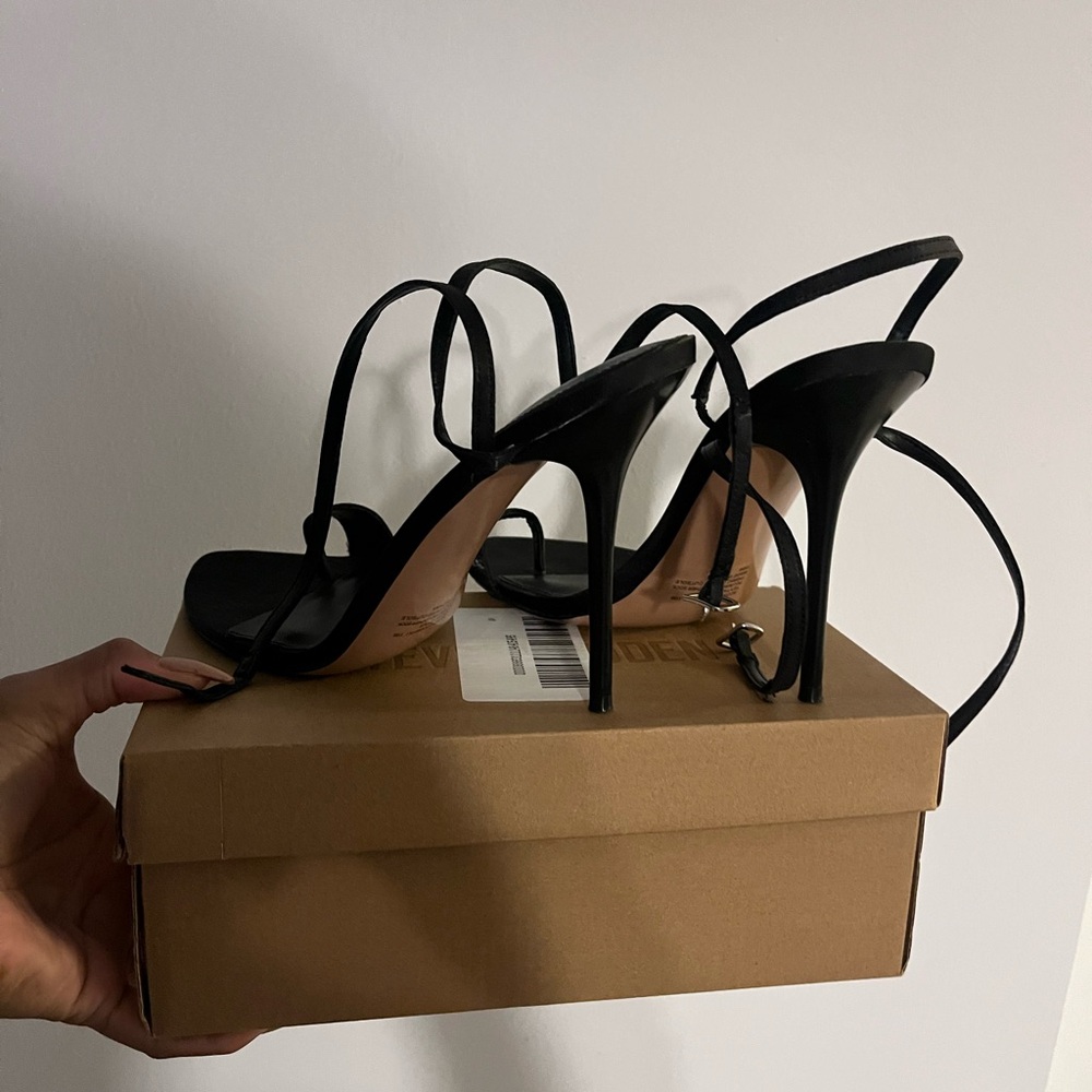 Steve Madden Black Strappy Heels